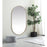 Elegant Decor Asha Metal Frame Oval Mirror 36X60", Brass