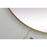 Elegant Decor Asha Metal Frame Oval Mirror 36X60", Brass
