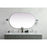 Elegant Decor Asha Metal Frame Oval Mirror 36X60", Silver