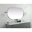 Elegant Decor Asha Metal Frame Oval Mirror 36X60", Silver