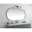 Elegant Decor Asha Metal Frame Oval Mirror 36X72", Black