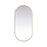 Elegant Decor Asha Metal Frame Oval Mirror 36X72", Brass