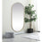 Elegant Decor Asha Metal Frame Oval Mirror 36X72", Brass