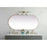 Elegant Decor Asha Metal Frame Oval Mirror 36X72", Brass