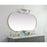 Elegant Decor Asha Metal Frame Oval Mirror 36X72", Brass
