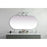 Elegant Decor Asha Metal Frame Oval Mirror 36X72", Silver