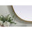Elegant Decor Brynn Metal Frame Oval Mirror 20X30", Brass