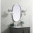 Elegant Decor Brynn Metal Frame Oval Mirror 20X30", Silver