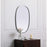 Elegant Decor Brynn Metal Frame Oval Mirror 20X30", Silver