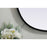 Elegant Decor Brynn Metal Frame Oval Mirror 20X36", Black