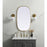 Elegant Decor Brynn Metal Frame Oval Mirror 20X36", Brass
