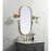 Elegant Decor Brynn Metal Frame Oval Mirror 20X36", Brass