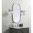Elegant Decor Brynn Metal Frame Oval Mirror 20X36", Silver