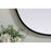 Elegant Decor Brynn Metal Frame Oval Mirror 24X30", Black