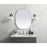 Elegant Decor Brynn Metal Frame Oval Mirror 24X30", Silver
