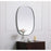 Elegant Decor Brynn Metal Frame Oval Mirror 24X30", Silver