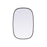 Elegant Decor Brynn Metal Frame Oval Mirror 24X36", Black