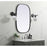 Elegant Decor Brynn Metal Frame Oval Mirror 24X36", Black