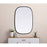 Elegant Decor Brynn Metal Frame Oval Mirror 24X36", Black