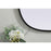 Elegant Decor Brynn Metal Frame Oval Mirror 24X36", Black