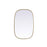 Elegant Decor Brynn Metal Frame Oval Mirror 24X36", Brass