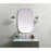 Elegant Decor Brynn Metal Frame Oval Mirror 24X36", Silver