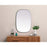Elegant Decor Brynn Metal Frame Oval Mirror 24X36", Silver