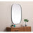 Elegant Decor Brynn Metal Frame Oval Mirror 24X36", Silver