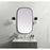 Elegant Decor Brynn Metal Frame Oval Mirror 24X40", Black