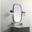 Elegant Decor Brynn Metal Frame Oval Mirror 24X40", Black