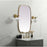 Elegant Decor Brynn Metal Frame Oval Mirror 24X40", Brass