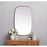 Elegant Decor Brynn Metal Frame Oval Mirror 24X40", Brass