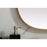 Elegant Decor Brynn Metal Frame Oval Mirror 24X40", Brass