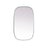 Elegant Decor Brynn Metal Frame Oval Mirror 24X40", Silver