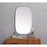 Elegant Decor Brynn Metal Frame Oval Mirror 24X40", Silver