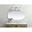 Elegant Decor Brynn Metal Frame Oval Mirror 24X48", Silver