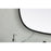 Elegant Decor Brynn Metal Frame Oval Mirror 24X60", Black