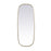 Elegant Decor Brynn Metal Frame Oval Mirror 24X60", Brass