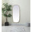 Elegant Decor Brynn Metal Frame Oval Mirror 24X60", Brass