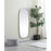 Elegant Decor Brynn Metal Frame Oval Mirror 24X60", Brass