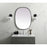 Elegant Decor Brynn Metal Frame Oval Mirror 27X36", Black