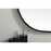 Elegant Decor Brynn Metal Frame Oval Mirror 27X36", Black