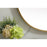 Elegant Decor Brynn Metal Frame Oval Mirror 27X36", Brass