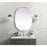Elegant Decor Brynn Metal Frame Oval Mirror 27X36", Silver