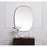 Elegant Decor Brynn Metal Frame Oval Mirror 27X36", Silver