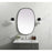 Elegant Decor Brynn Metal Frame Oval Mirror 27X40", Black