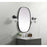 Elegant Decor Brynn Metal Frame Oval Mirror 27X40", Black