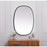 Elegant Decor Brynn Metal Frame Oval Mirror 27X40", Black