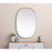 Elegant Decor Brynn Metal Frame Oval Mirror 27X40", Brass