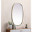 Elegant Decor Brynn Metal Frame Oval Mirror 27X40", Brass